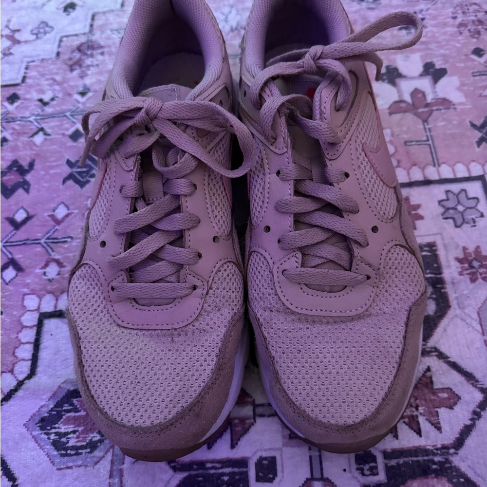 Nike Pink Sneakers with Mesh Upper and Rubber Sole